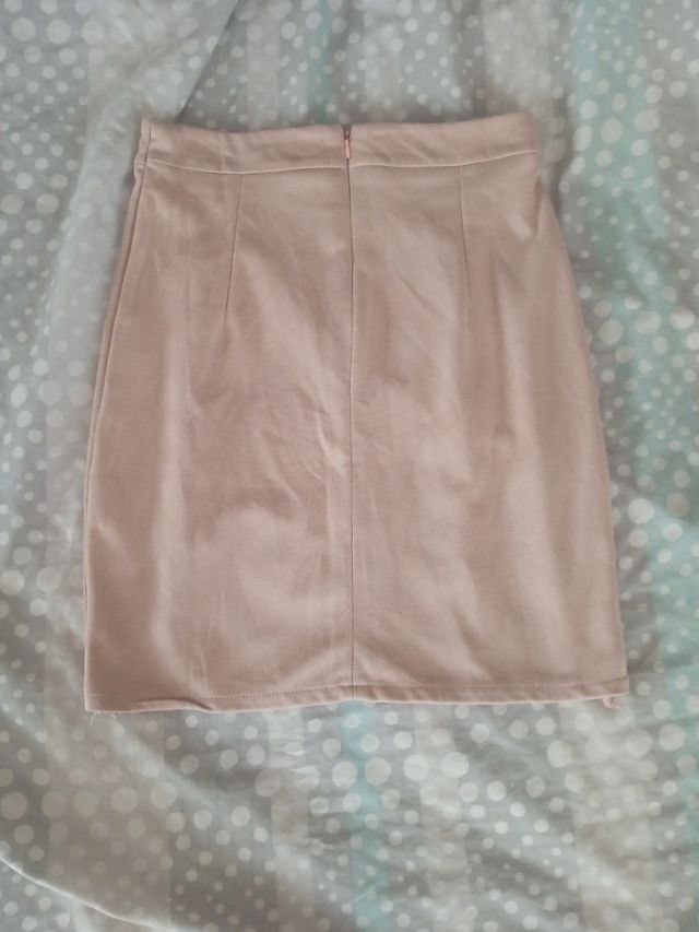 Minifalda Zara beige - Talla M