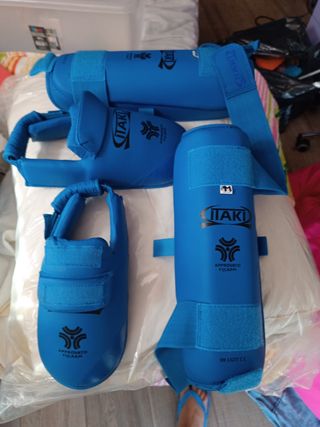 Pettorina karate Mark - Fijlkam ,parastinchi blu