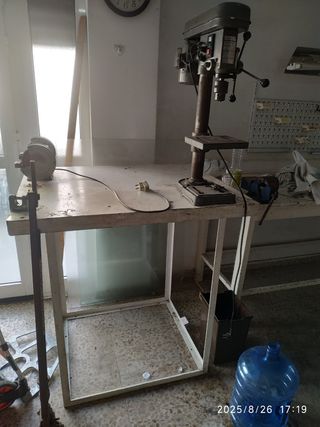 Taladro de banco + pulidora