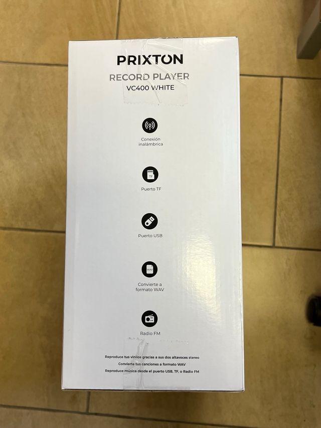 Tocadiscos Prixton VC400 Blanco