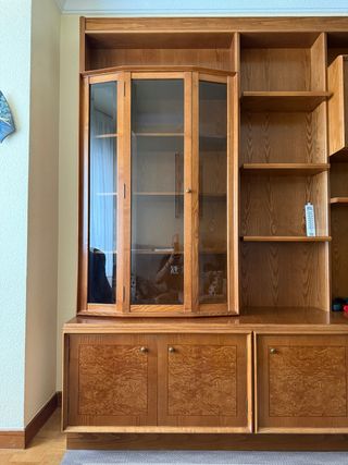 Armario madera maciza de roble vintage