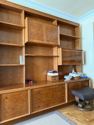 Armario madera maciza de roble vintage