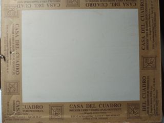 Cuadro antiguo con pájaros y flores