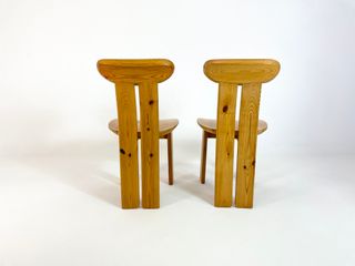 4 Sedie Vintage Mid Century in Legno