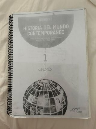 Historia del mundo contemporáneo
