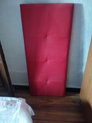 Cabecero cama rojo - Piel sintética