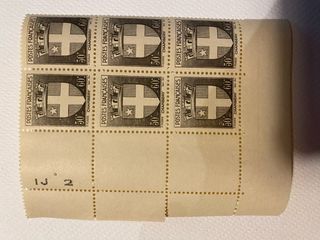Sellos Francia WWII (6 unidades)