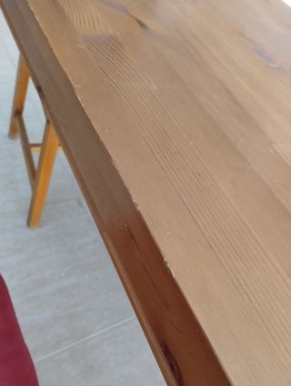 2 Mesas de comedor madera + 6 sillas