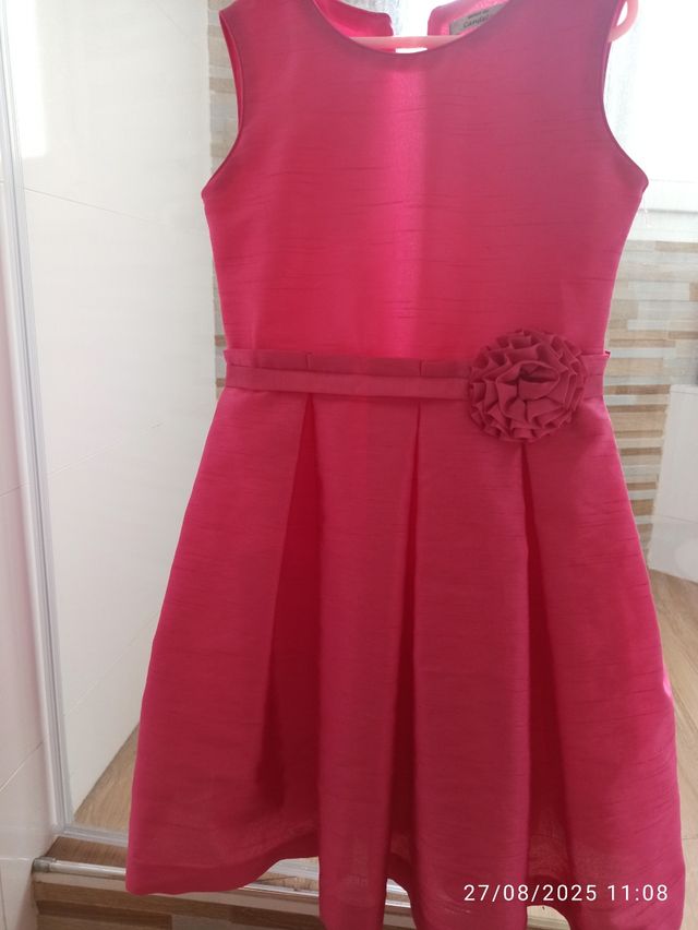 Vestido rosa de niña talla 10 años