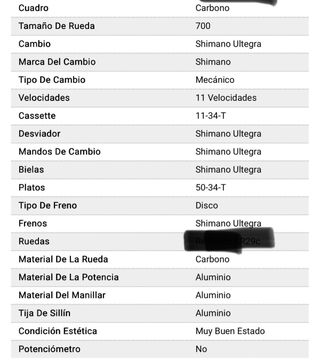 Bicicleta Carretera Felt FR Carbono Talla M