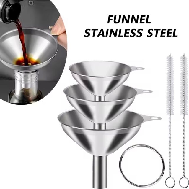 Imbuti in acciaio inossidabile (3 pezzi)