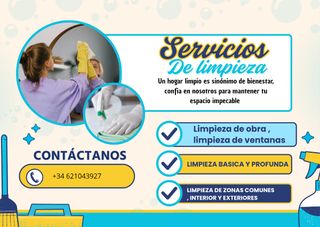 Realizamos servicios de limpieza en general