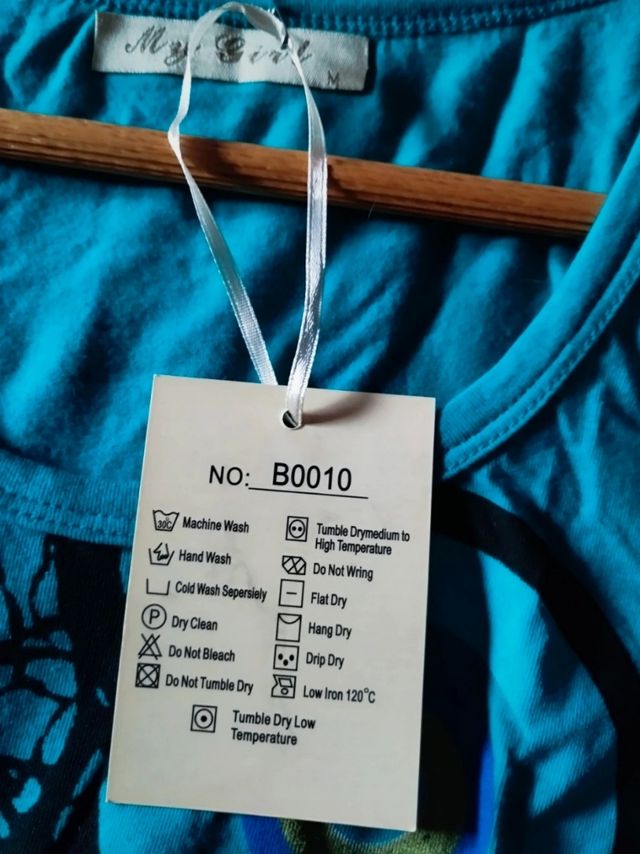 Camiseta My Girl M - Verde turquesa