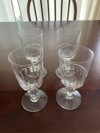 4 Copas Cristal - Vintage