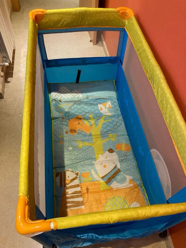 Cuna viaje Jane - Azul