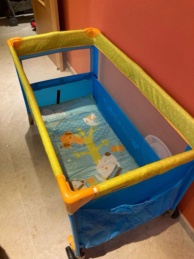 Cuna viaje Jane - Azul