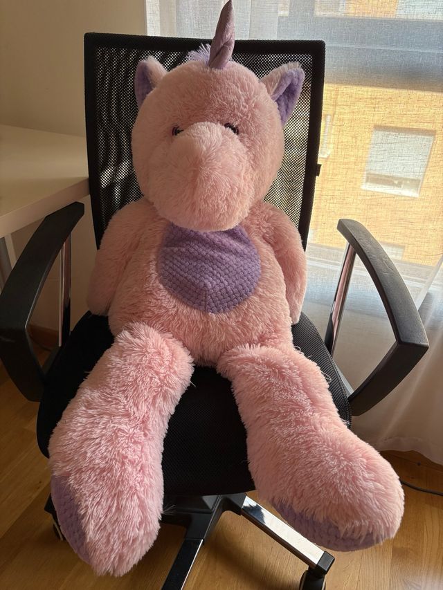 Unicornio gigante peluche rosa