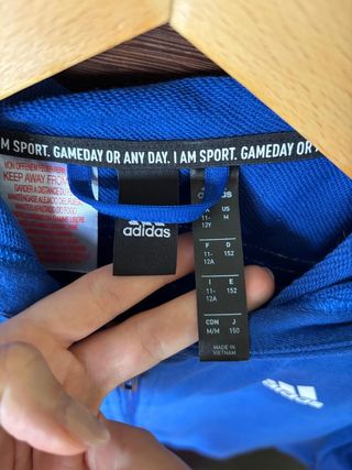 Sudadera Adidas azul niño