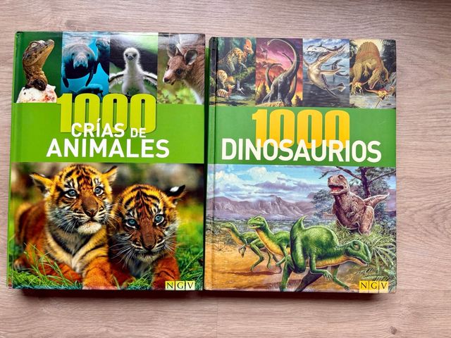 Libros 1000 Dinosarios y 1000 crías de animales