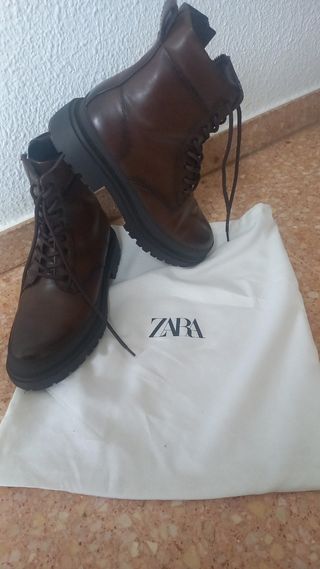 Botas Zara Marrón - Piel