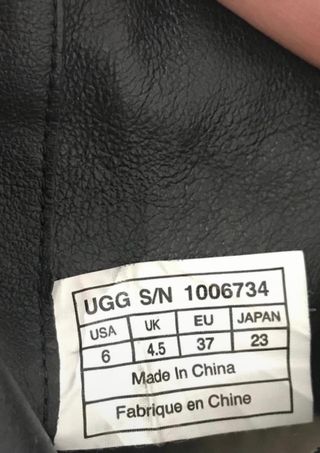 Botines Ugg Alexandra negros, talla 37