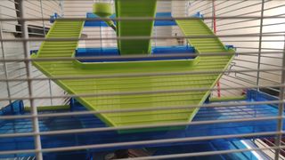 Jaula hamster azul-verde