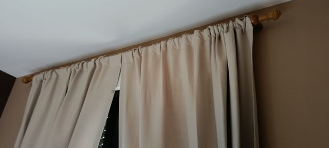 Cortinas beige - 2 unidades