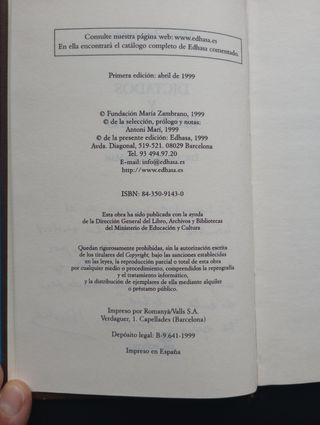 Dictados y sentencias