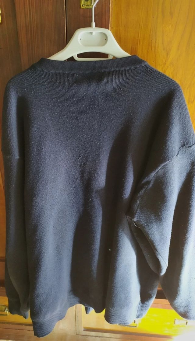 Cárdigan Foglie Rosse talla XXXL ( 50/60) Azul Mar