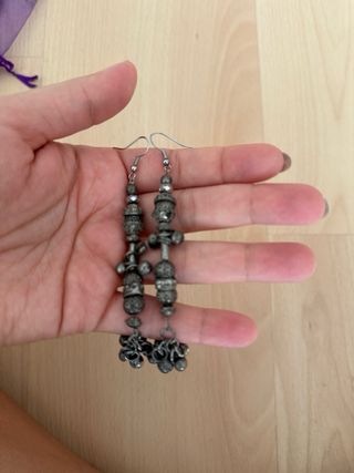 Aros artesanales metalicos- pendientes