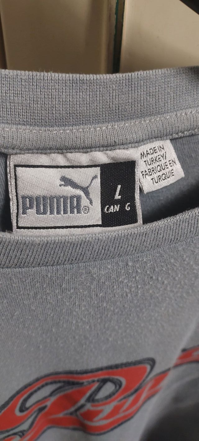 T-shirt Maniche Lunghe Puma tg. L Grigia