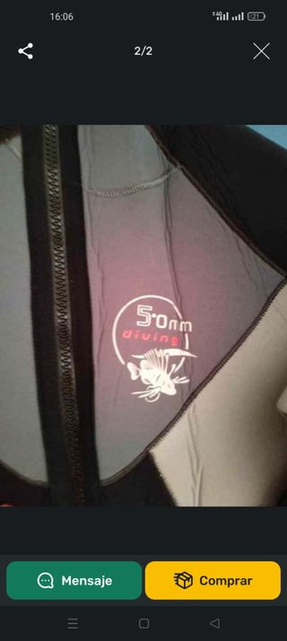 Chaqueta Neopreno Hombre XXXXL vendo  no usado 