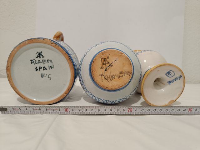 3 vasi in ceramica Talavera