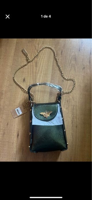 Bolso bandolera verde esmeralda