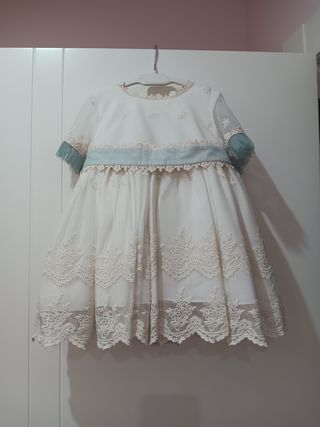 Vestido ceremonia bebé niña