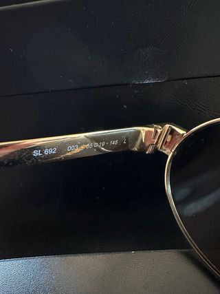 Occhiali Yves Saint Laurent - Oro, lenti verdi 