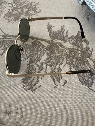 Occhiali Yves Saint Laurent - Oro, lenti verdi 