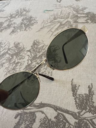 Occhiali Yves Saint Laurent - Oro, lenti verdi 
