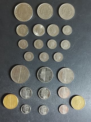 25 Monedas Países Bajos