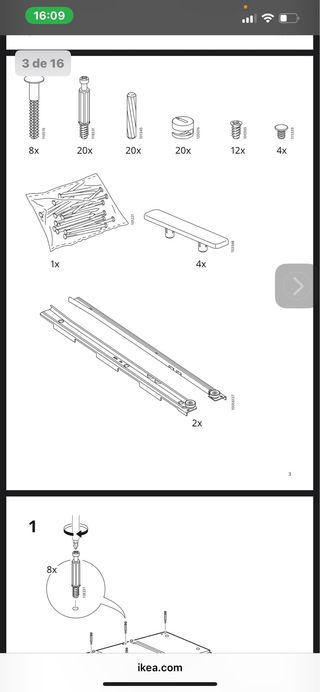 Binari per cassetti IKEA MALM beige
