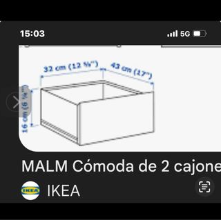 Binari per cassetti IKEA MALM beige