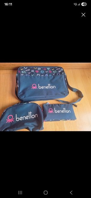 Bolso Bennetton + neceseres