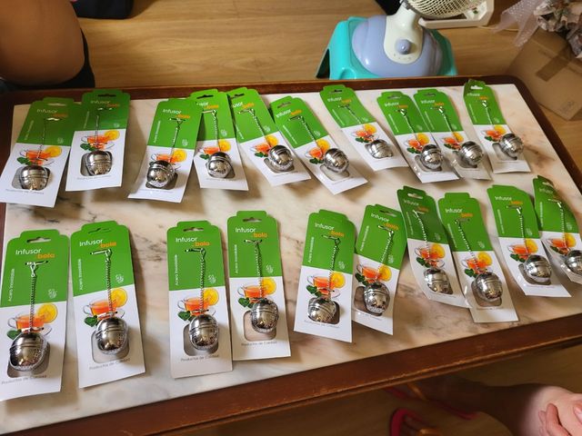 20 infusori a sfera in acciaio inossidabile