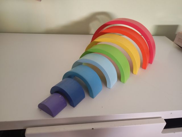 Arcobaleno Montessori in legno