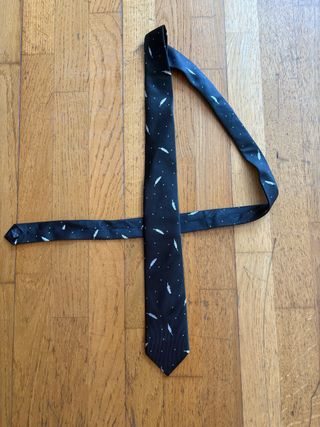 Corbata Wiltons negra vintage