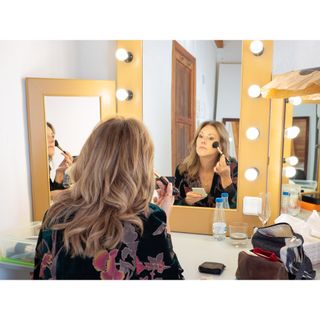 Espejo/Tocador de camerino con iluminación