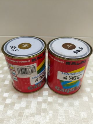 2 botes esmalte Galpi Pardo 406 375 ml