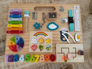 Tablero actividades bebés Montessori