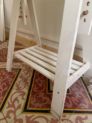 Escritorio IKEA con caballetes
