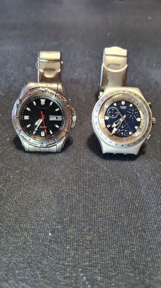 Orologi Seiko SQ100 e Swatch Irony Chrono